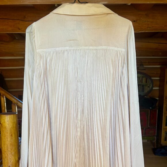 Anthropologie Maeve Pleated Blouse - Picture 3 of 6